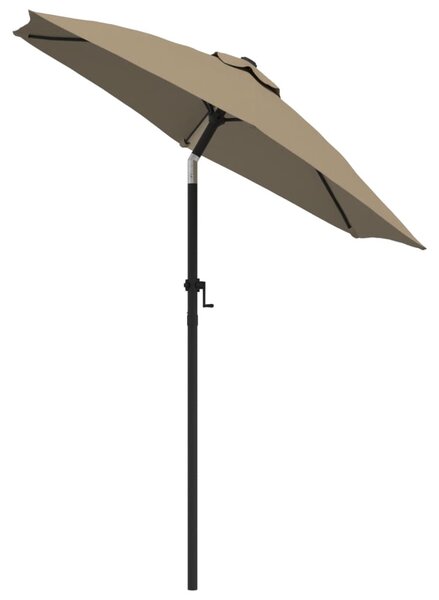 Slunečník taupe 200 x 224 cm hliník