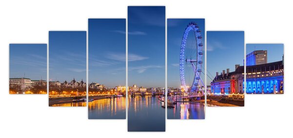 Obraz London Eye (210x100 cm)