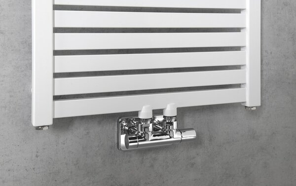 Aqualine Aqualine, TONDI topné těleso 450x1330 mm, středové připojení, bílá, DT470T