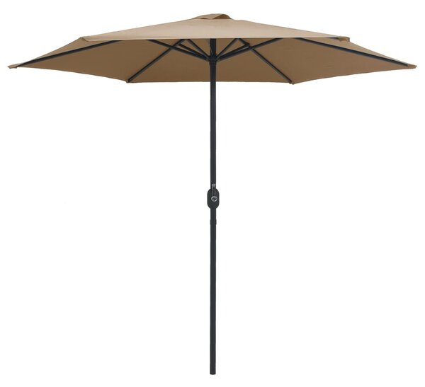 Zahradní slunečník s hliníkovou tyčí 270 x 246 cm taupe