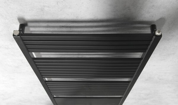 Aqualine Aqualine, TONDI topné těleso 600x1330 mm, středové připojení, černá matná, DT486T