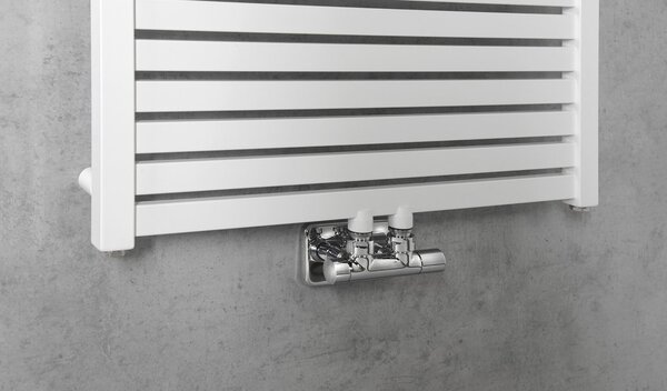 Aqualine Aqualine, TONDI topné těleso 600x1330 mm, středové připojení, bílá, DT480T