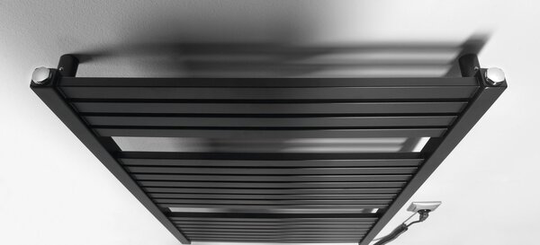 Aqualine Sapho, TONDI-E elektrické topné těleso, rovné, 600x970 mm, 400W, černá matná