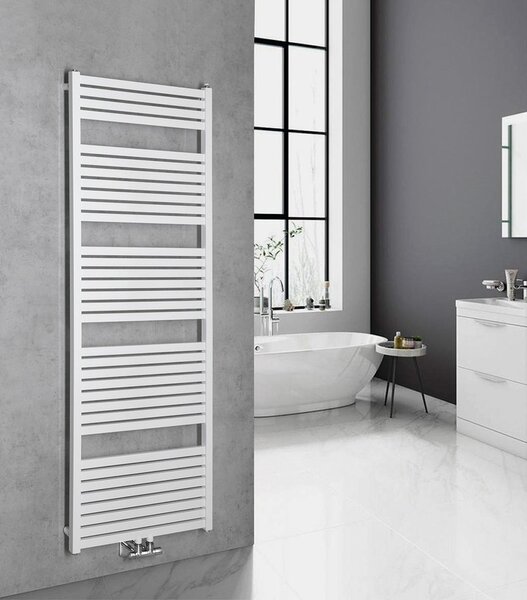 Aqualine Aqualine, TONDI topné těleso 450x1330 mm, středové připojení, černá matná, DT476T