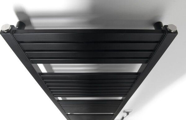 Aqualine Sapho, TONDI-E elektrické topné těleso, rovné, 450x1330 mm, 500W, černá matná