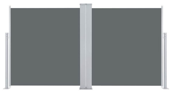 Zatahovací boční markýza / zástěna antracitová 120 x 600 cm