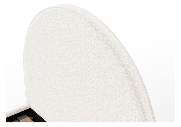Bílá čalouněná jednolůžková postel s roštem 90x200 cm MOON – Vipack