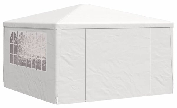 Profesionální party stan s bočnicemi 4 x 4 m bílý 90 g/m²