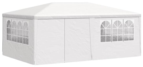 Profesionální party stan s bočnicemi 4 x 6 m bílý 90 g/m²