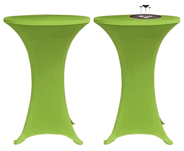 Strečový návlek na stůl 4 ks 60 cm zelený