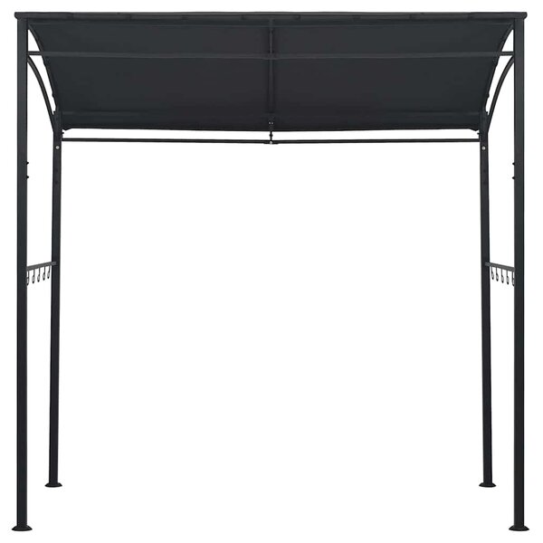 Grilovací altán 215 x 150 x 220 cm antracitový ocel