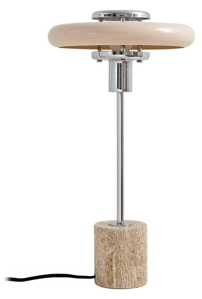Stolní lampa Lindby, Branford, Béžová, Obývací pokoj, Kov, Vintage