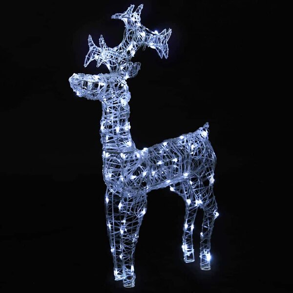 Sob vánoční dekorace 90 LED diod 60 x 16 x 100 cm akryl 289961