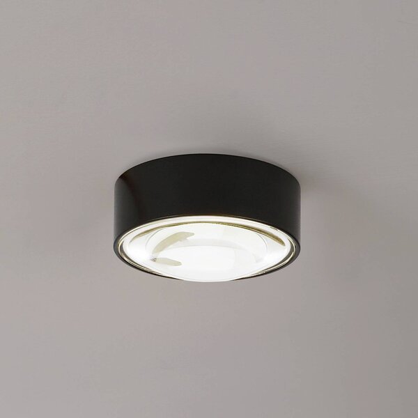 Lindby LED bodové svítidlo Siaka, černé, kovové, Ø 5 cm, IP65, Černá, Koupelna, Hliník, Moderní