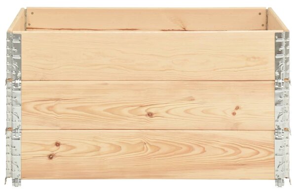 Vyvýšené záhony 3 ks 50 x 100 cm masivní borové dřevo