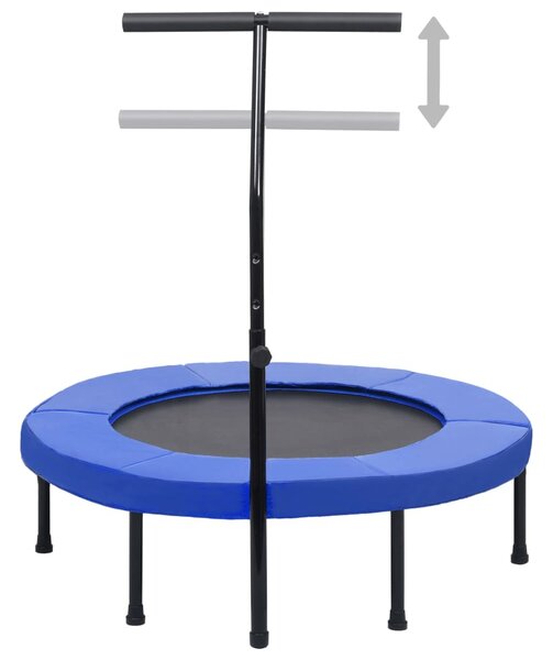 Fitness trampolína s rukojetí a bezpečnostní podložkou 102 cm