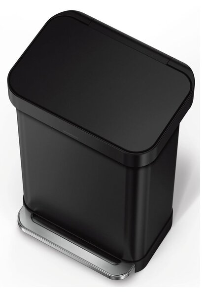Pedálový ocelový odpadkový koš 45 l – simplehuman