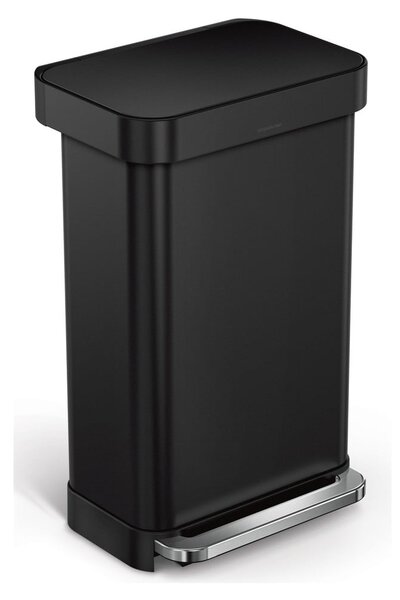 Pedálový ocelový odpadkový koš 45 l – simplehuman
