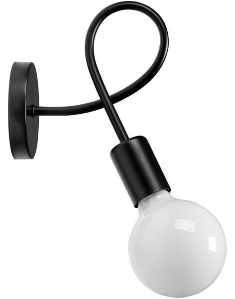 Toolight - Nástěnná kovová lampa na zeď PARADISE 1xE27 60W 392199, černá, OSW-04008