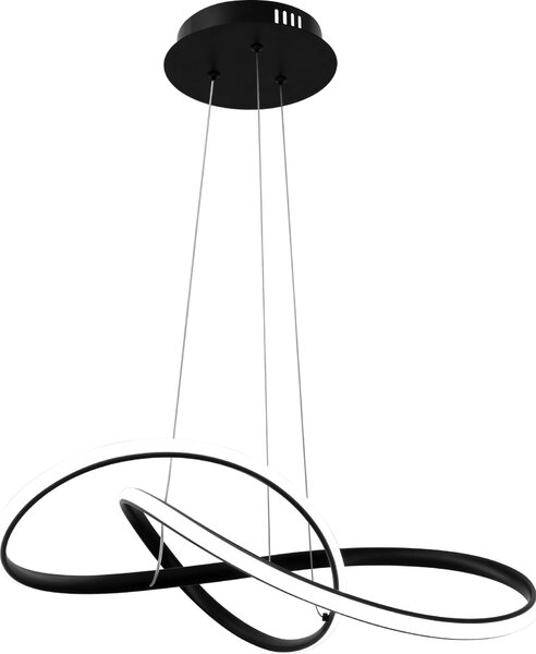 Toolight - LED závěsné svítidlo APP395-CP + dálkové ovládání, černá, OSW-06911