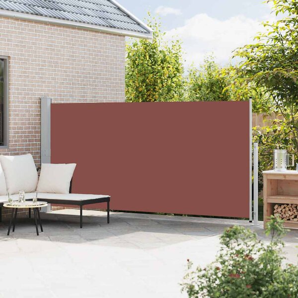 Zatahovací boční markýza 180 x 500 cm hnědá 313408