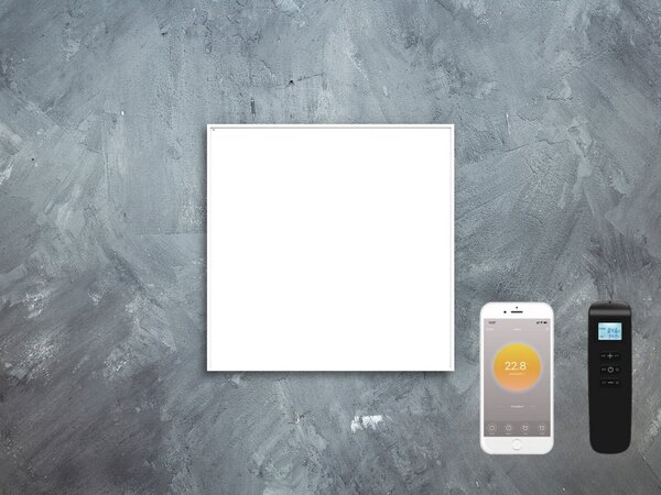 Nástěnný infrapanel BASIC 350W | Výhřevnost 6.5 m2 | 60x60 cm | WiFi termostat