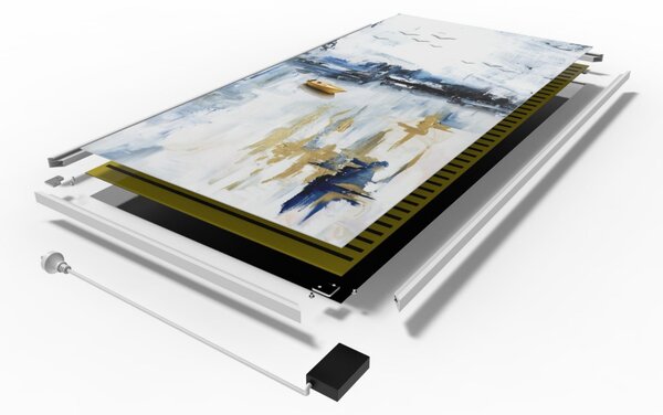 Volně stojící infrapanel BASIC STAND 350W | Výhřevnost 6.5 m2 | 60x60 cm | WiFi termostat