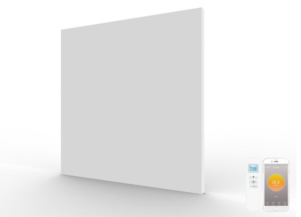 Bezrámový infrapanel FRAMELESS 350W | Výhřevnost 6,5 m2 | 60x60 cm | WiFi termostat