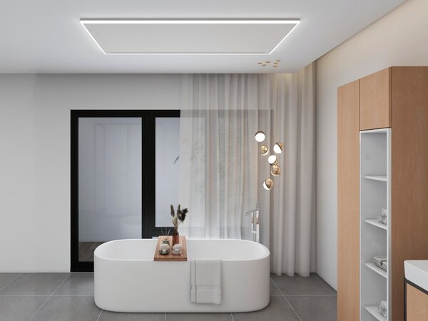 Stropní Infrapanel CEILING LED 660W | WiFi | Výhřevnost 12 m2 | 108x63 cm | LED světlo | Bezdrátový WiFi termostat