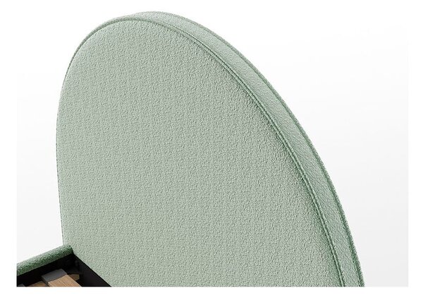 Zelená čalouněná jednolůžková postel s roštem 90x200 cm MOON – Vipack