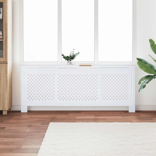 Kryt na radiátor MDF bílý 205 cm