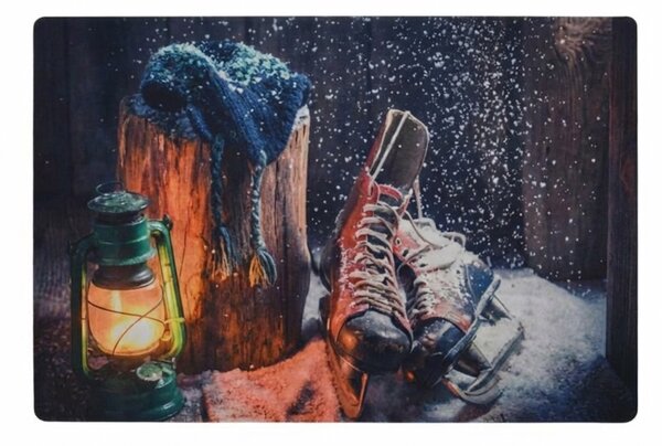Vánoční rohožka RUSTIC WELCOME 38x58 cm - více variant Varianta: Brusle