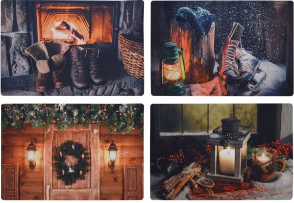 Vánoční rohožka RUSTIC WELCOME 38x58 cm - více variant Varianta: Brusle