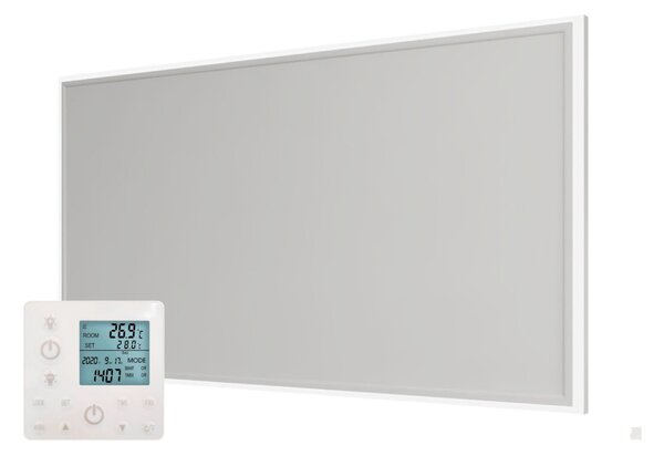 Stropní Infrapanel CEILING LED 800W | Výhřevnost 14.5 m2 | 128x63 cm | LED světlo | Bezdrátový termostat