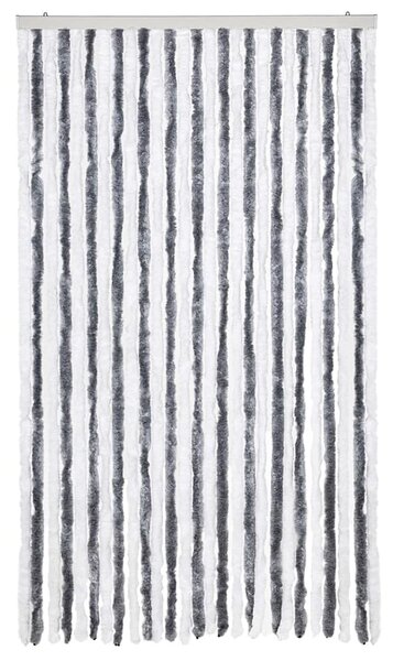 Závěs proti hmyzu šedobílý 118 x 220 cm Chenille
