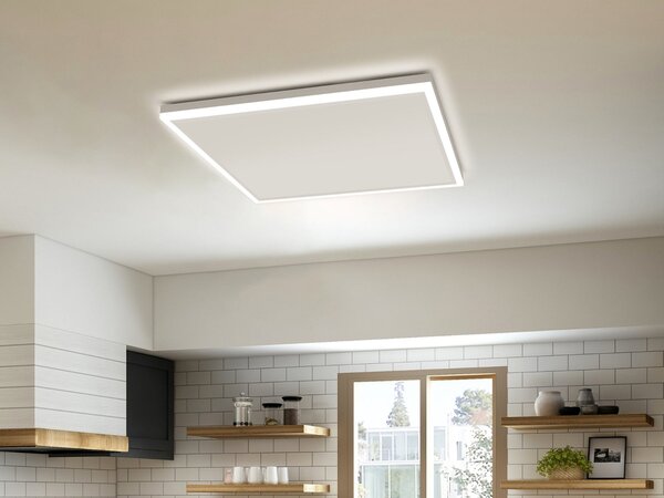 Stropní Infrapanel CEILING LED 370W | Výhřevnost 6.5 m2 | 65x63 cm | LED světlo | Bezdrátový termostat