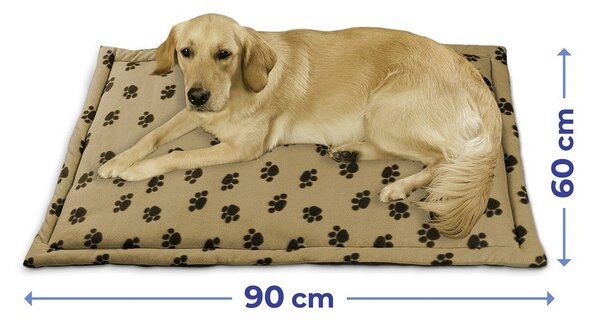 Světle hnědý bavlněný pelíšek pro psy 60x90 cm – Maximex