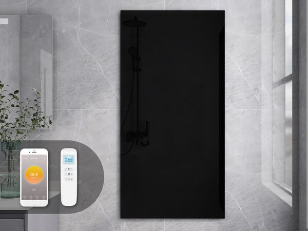 Skleněný Infrapanel GLASS 700W Černý | Výhřevnost 12,5 m2 | 120x60 cm | WiFi termostat