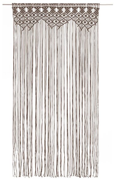 Macramé závěs taupe 140 x 240 cm bavlna
