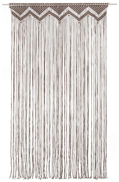 Macramé závěs taupe 140 x 240 cm bavlna