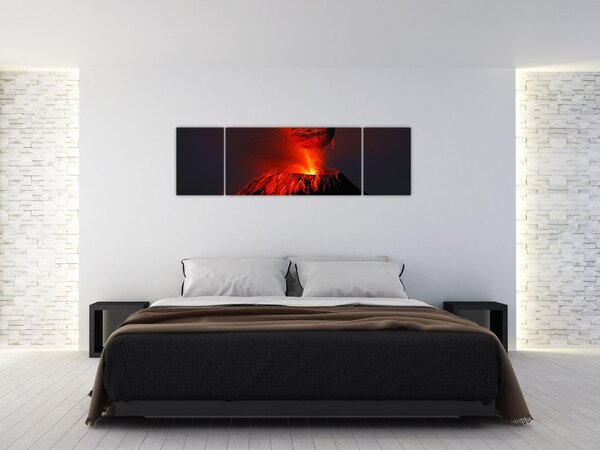 Obraz vulkánu (170x50 cm)