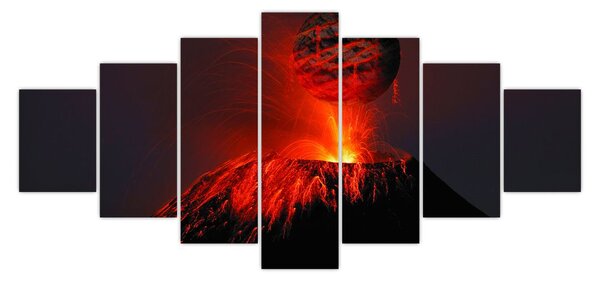 Obraz vulkánu (210x100 cm)