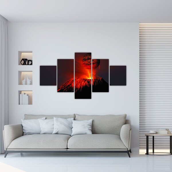 Obraz vulkánu (125x70 cm)