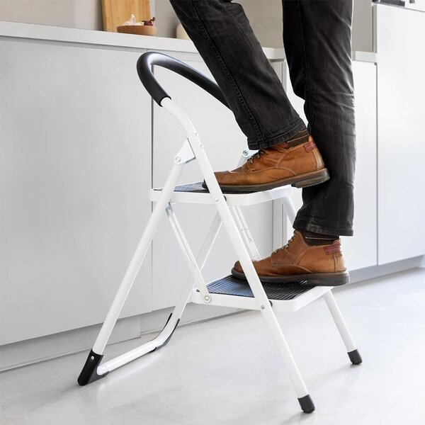 Skládací kovové schůdky 2 stupně 83 cm