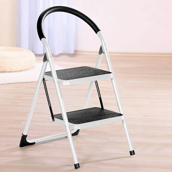 Skládací kovové schůdky 2 stupně 83 cm
