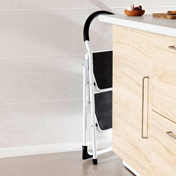 Skládací kovové schůdky 2 stupně 83 cm