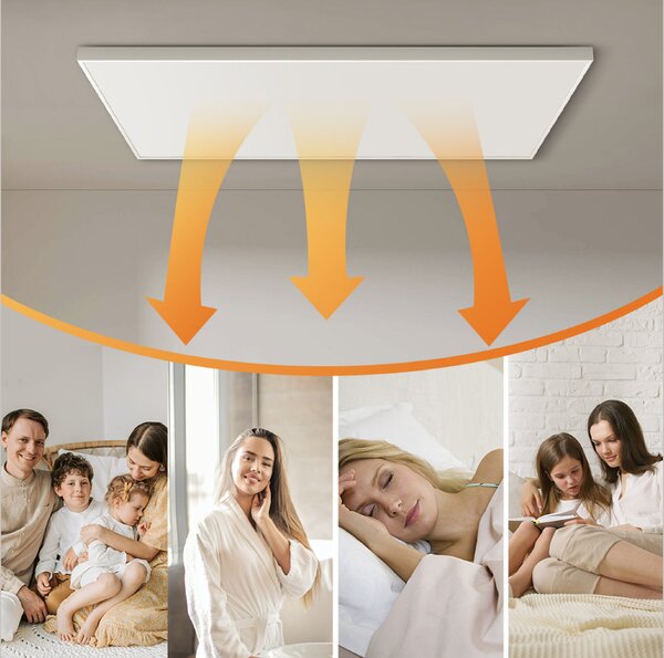 Stropní Infrapanel CEILING PRO 400W | Výhřevnost 8 m² | 60×60 cm | Termostat na dálkové ovládání