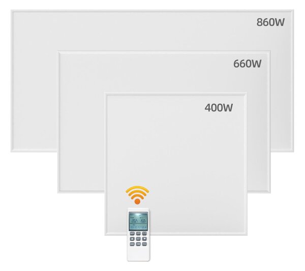 Stropní Infrapanel CEILING PRO 400W | Výhřevnost 8 m² | 60×60 cm | Termostat na dálkové ovládání