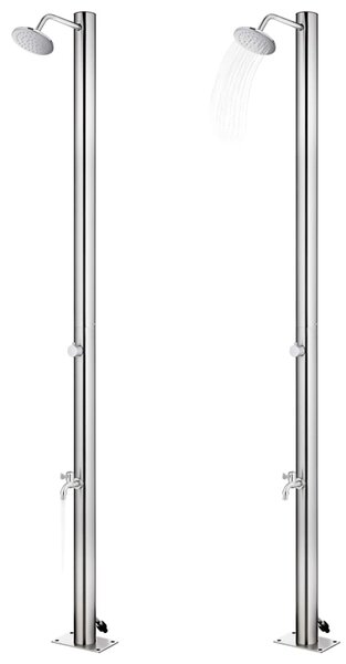 Zahradní sprcha 215 cm nerezová ocel