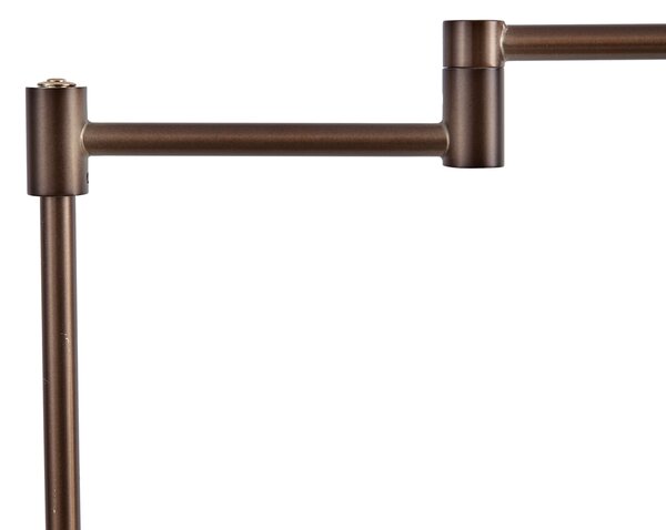 Designová stojací lampa tmavě bronzová vč. LED s dotykovým stmívačem - Notia